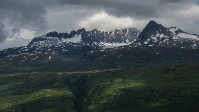 Eindrückliche Bergkette in Alaska.
