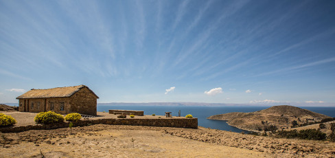 Wer möchte hier nicht wohnen? Isla del Sol im Titicacasee.