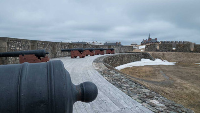 Fortress of Louisbourg: hier schossen die Franzosen auf die Engländer