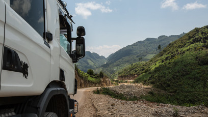 Die berüchtigte Ruta 5 in Guatemala ist nichts für zarte Gemüter. 30km in 3h!