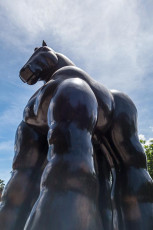 Skulptur des berühmten kolumbianischen Künstlers "Botero".