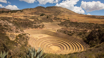 Moray: Eine Inka-Versuchsanlage für den Kartoffel- und Quinoa-Anbau.
